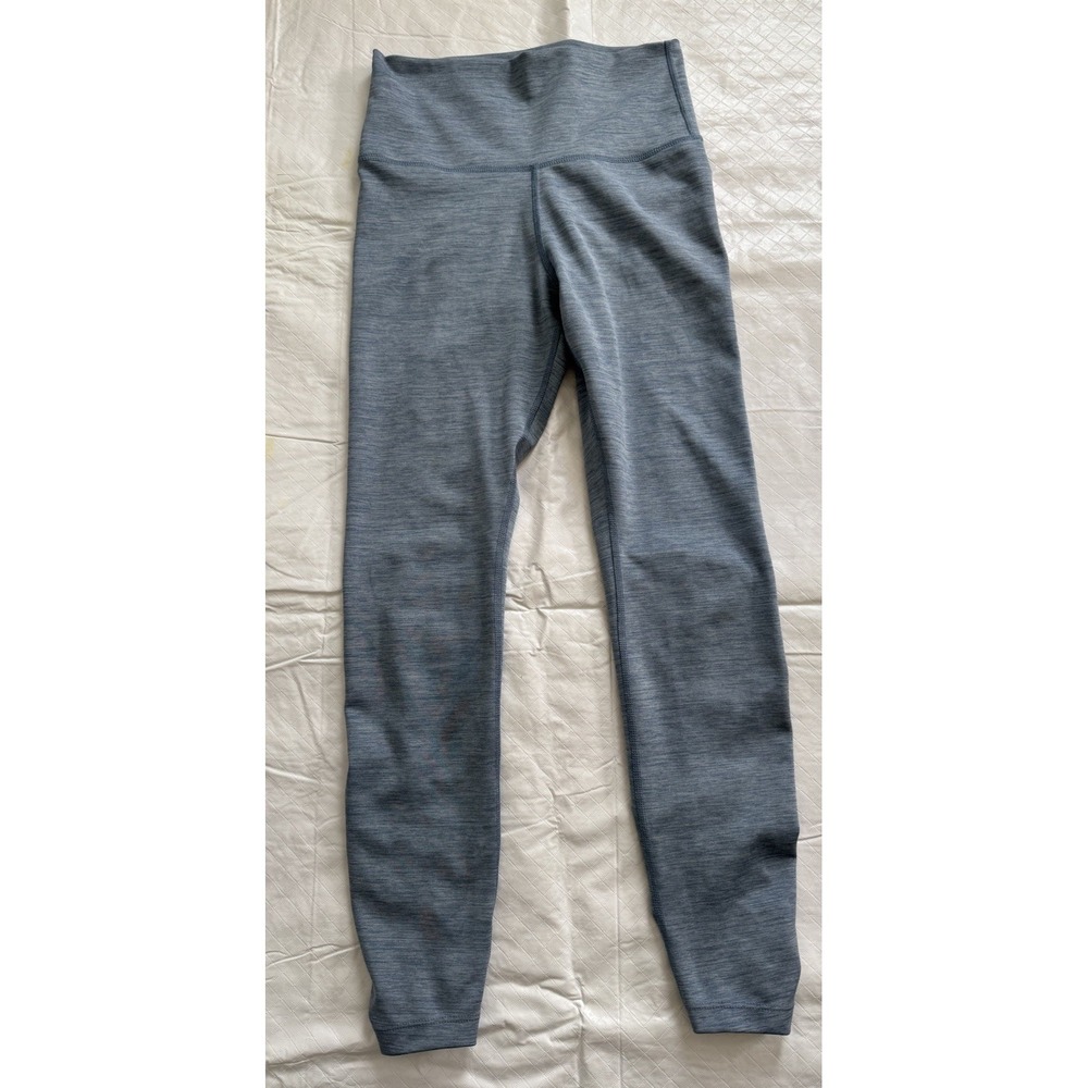 NIKE Women's‎ Yoga Ruched 7/8 Leggings - Blue Heather Size Small